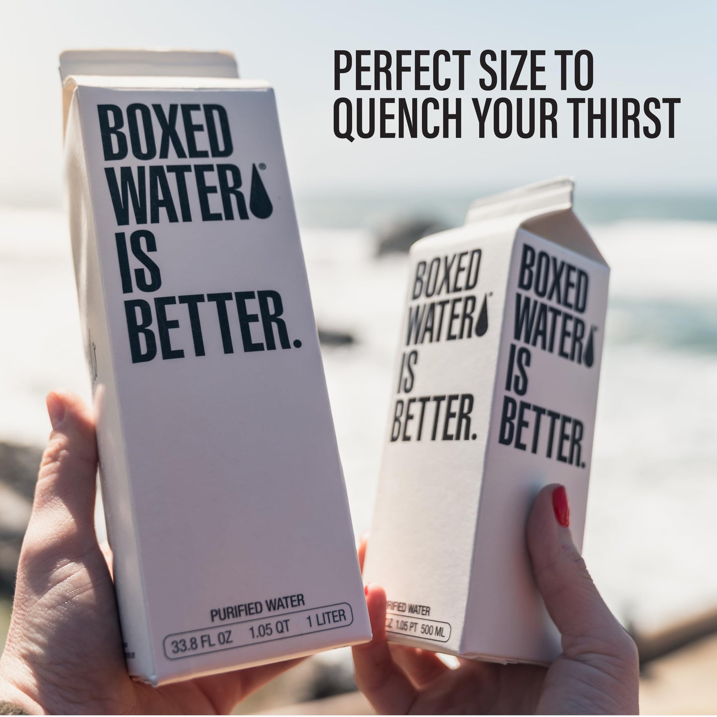 Boxed Water 33.8 oz. (12 Pack) - Purified Drinking Water in 92% Plant
