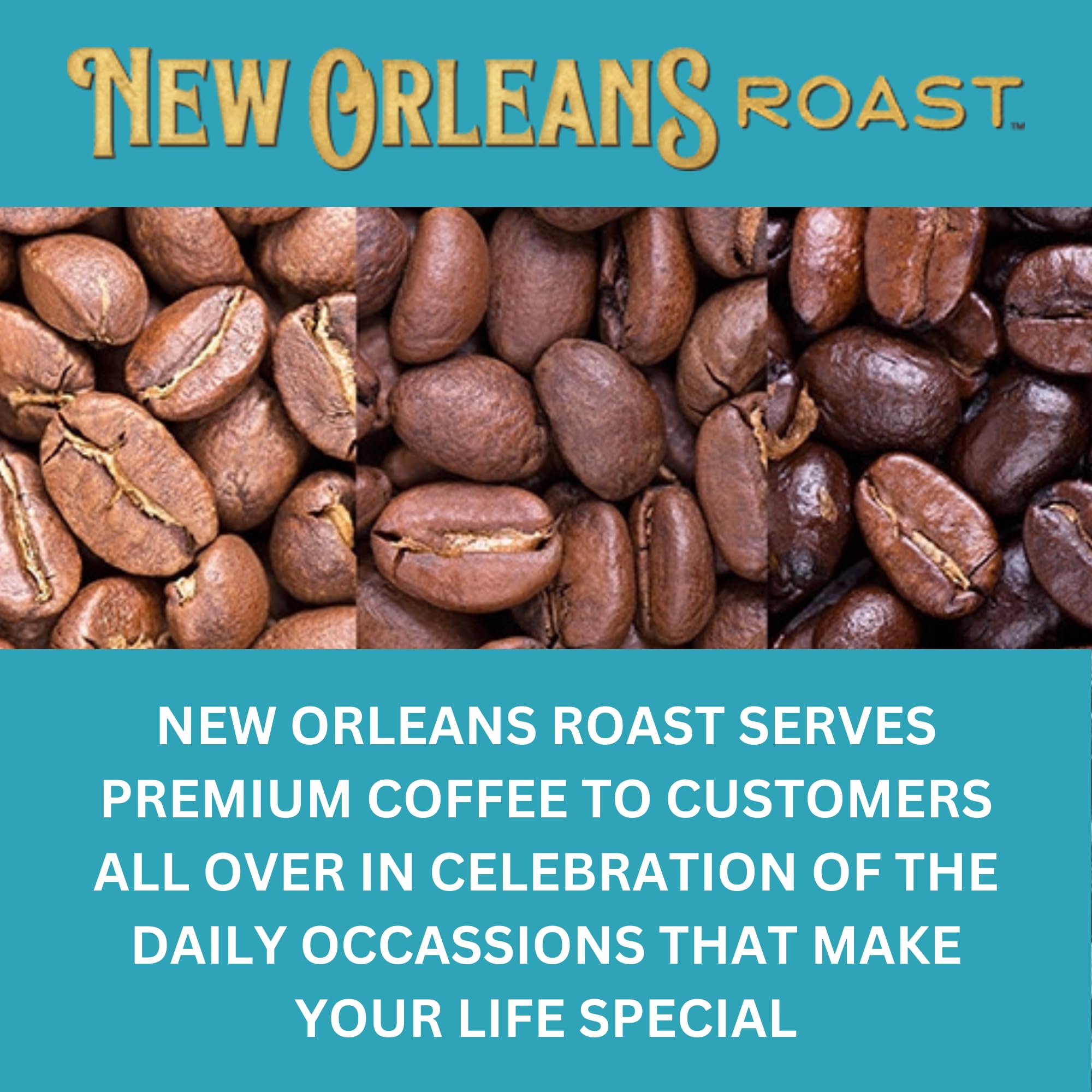New Orleans Roast - Breakfast Blend Ground Coffee 12oz (Pack of 1) - Rich Caramel and Nutty Aroma