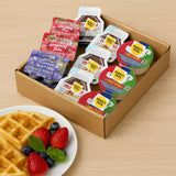 Breakfast Spreads Variety Pack -40 Single-Serve Portion Cups - Peanut Butter, Hazelnut Cocoa Spread, Strawberry Jam & Grape Jelly - Individual Packs