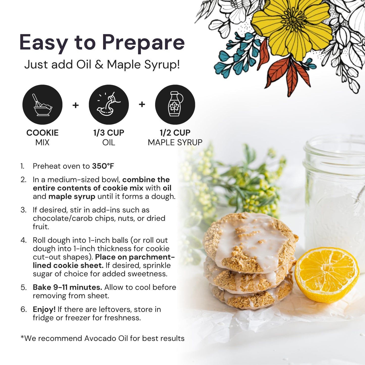 eat G.A.N.G.S.T.E.R. Sugar Cookie Mix - Allergy-Friendly Baking Mix, Grain-Free, No Dairy, Nuts, Gluten, Dairy - For Paleo & AIP Diets, Bake Cookies, Cut-Outs, Fruit Crumbles, Pie Crust & S'mores