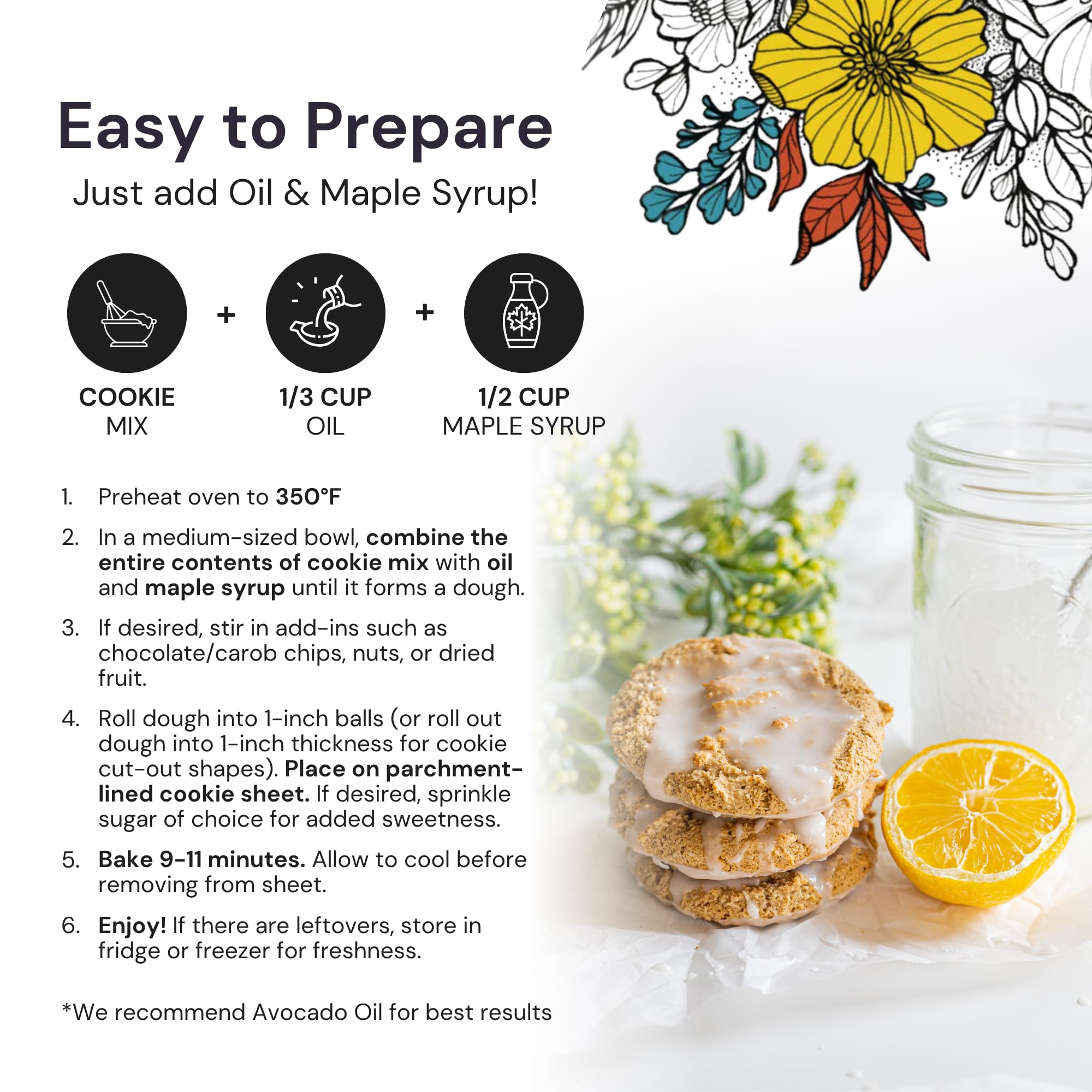 eat G.A.N.G.S.T.E.R. Sugar Cookie Mix - Allergy-Friendly Baking Mix, Grain-Free, No Dairy, Nuts, Gluten, Dairy - For Paleo & AIP Diets, Bake Cookies, Cut-Outs, Fruit Crumbles, Pie Crust & S'mores