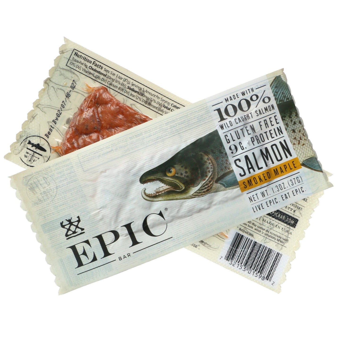 EPIC Smoked Salmon Snack Strip, 0.8 Ounce (Pack of 1)