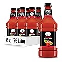 Mr & Mrs T Original Bloody Mary Mix, 1.75 L bottle (Pack of 6), Tomato Juice Blend Cocktail Mixer, Premium Ingredients, Perfect for Bloody Mary