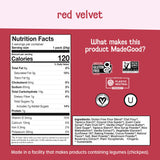 MadeGood Red Velvet Soft-Baked Cookies, 0.85oz Each, Organic Snacks