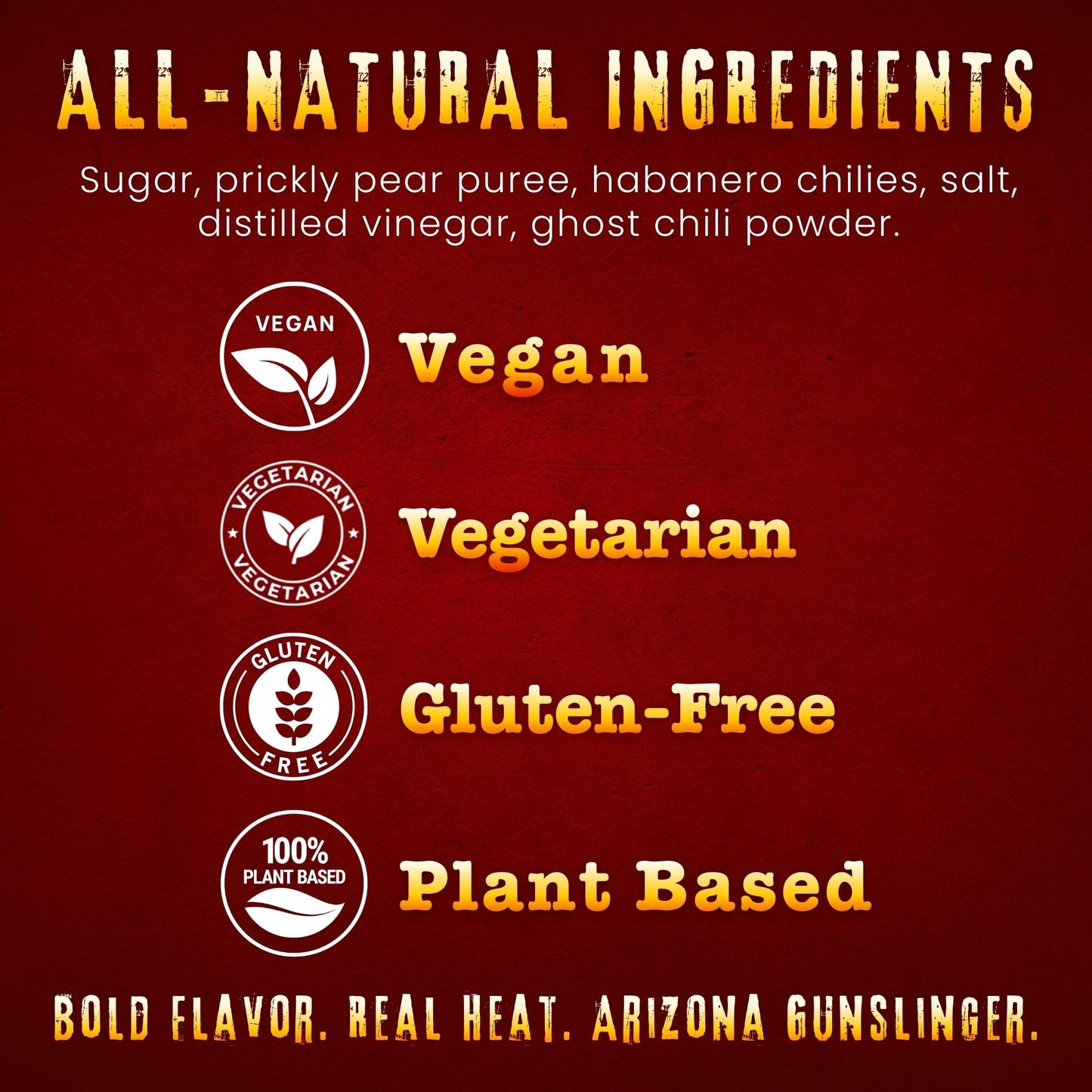 Arizona Gunslinger Prickly Pear Ghost Pepper Hot Sauce - Sweet Chili & 2x Spicy Super Hot Sauce with Ghost Chili and Prickly Pear Flavor for Extreme
