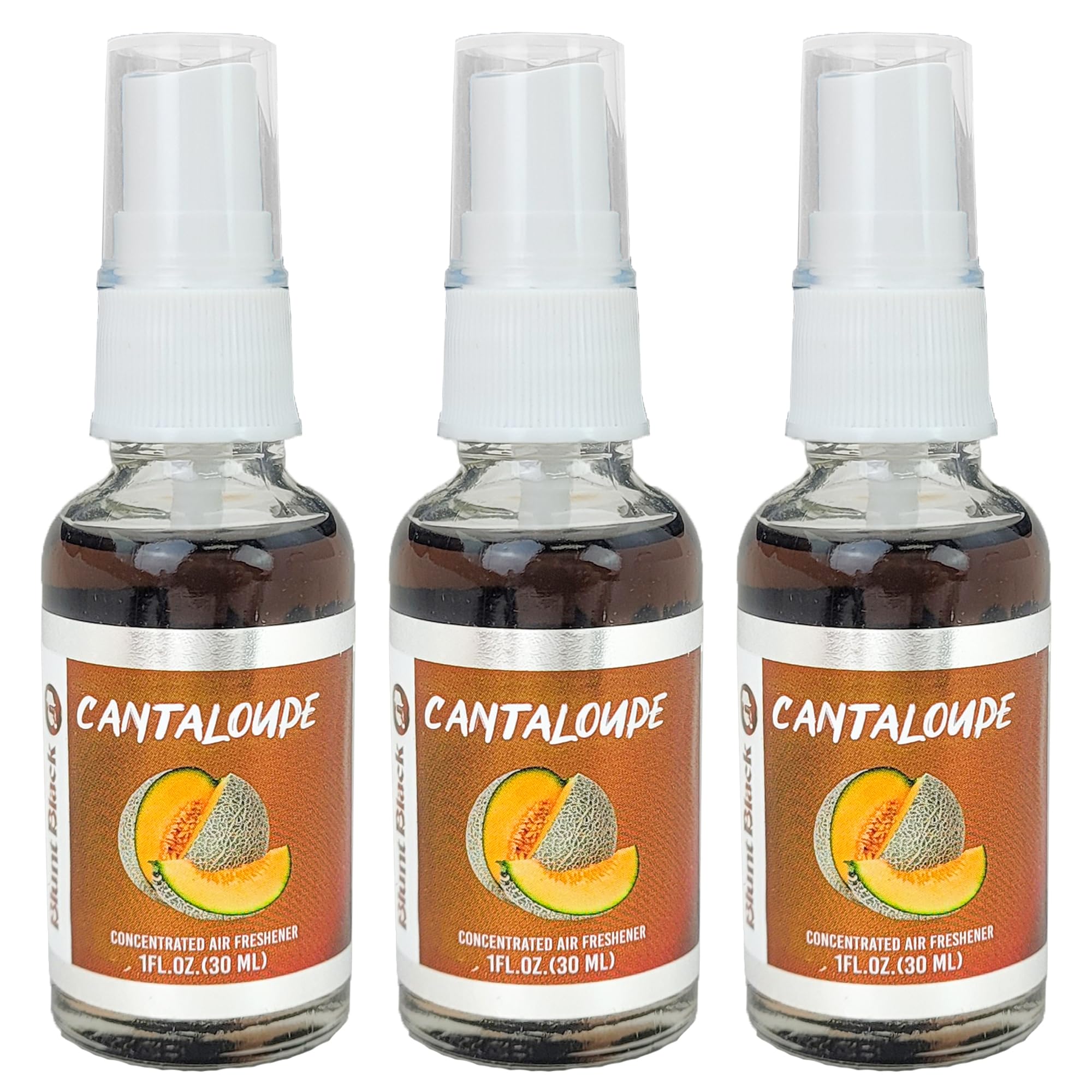 Blunt Black Concentrated Air Freshener Spray 1 oz. Glass Bottle - Cantaloupe Scent 3-Pack