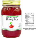Amish Cherry Jam - Two 16 Oz Jars