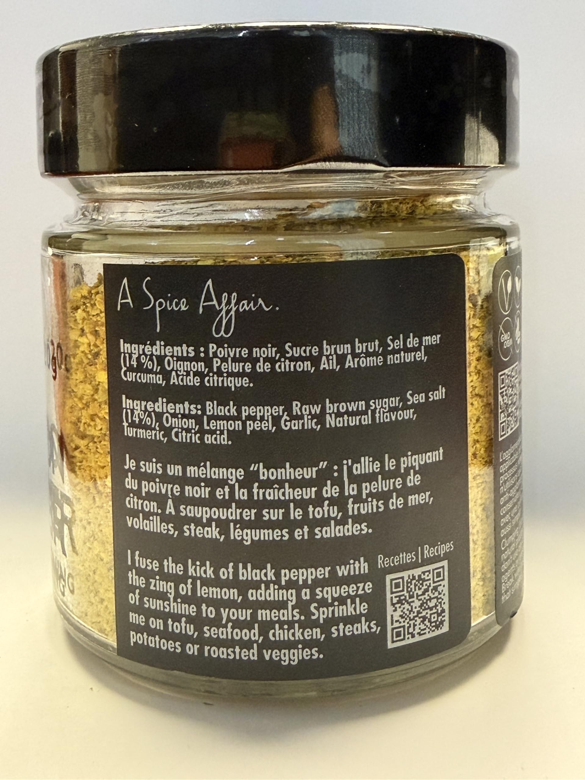 A Spice Affair’s Lemon Pepper Seasoning | Bright, Zesty & Peppery Citrus Blend | All-Natural, Non-GMO, Filler-Free | Perfect for Chicken, Seafood