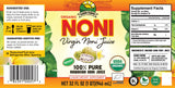 Virgin Noni Juice - 100% Pure Organic Hawaiian Noni Juice - 4 Pack of 32oz Glass Bottles