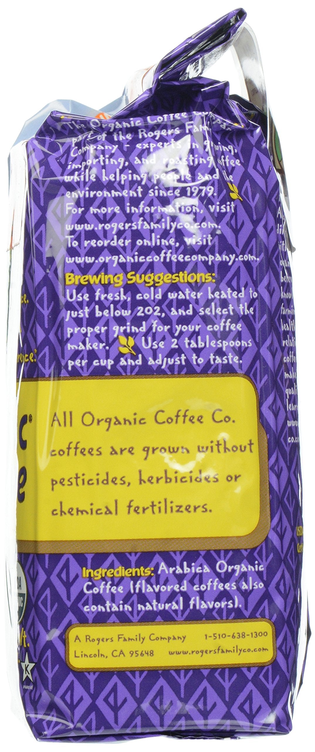 The Organic Coffee Co., Breakfast Blend- Ground, 12 Ounce, USDA Organic