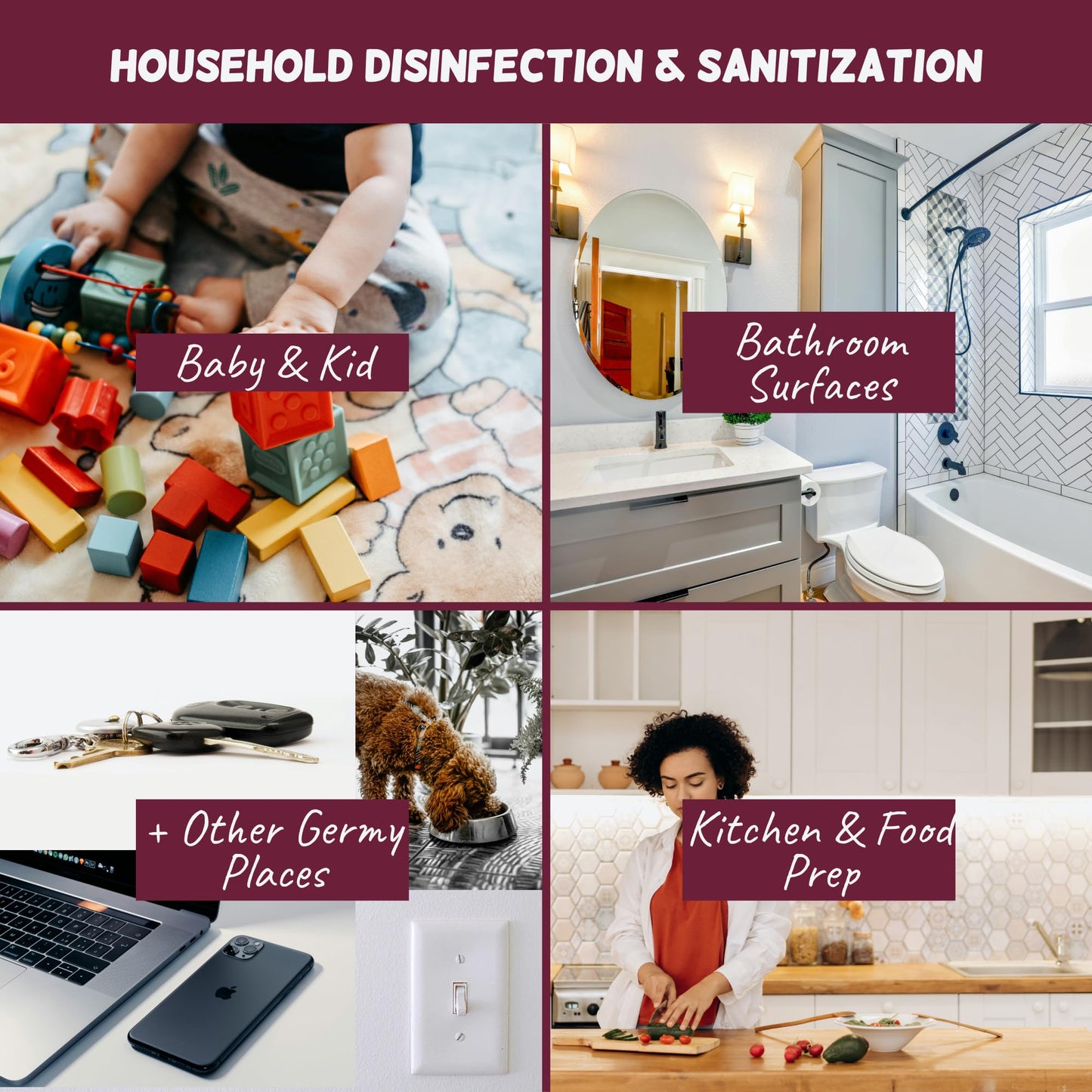 SKV Surface Disinfection and Sanitization | Cleans, Deodorizes, and Disinfects, Made with Hypochlorous Acid and Destroys 99.9% of Viruses
