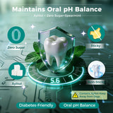 Remineralizing Gum with Nano Hydroxyapatite and Xylitol, Sugar-Free, Aspartame-Free, Plant-Based, Plastic-Free Gum Base, Supports Enamel & Fresh