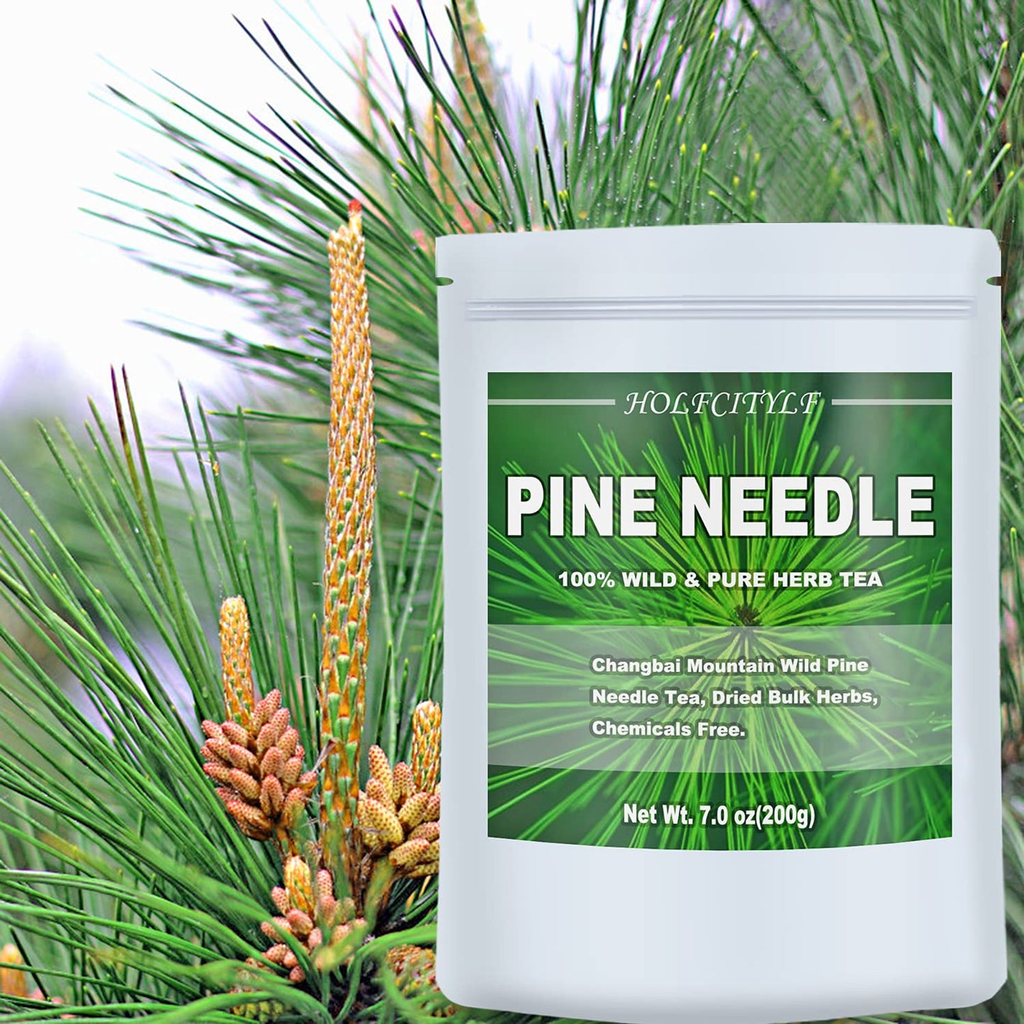 Dried Pine Needle Tea, Pine Needle Loose Leaf Tea, 200g