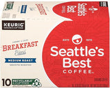 Seattle’s Best Coffee K-Cup Pods, Breakfast Blend, Medium Roast Smooth-Roasted Ground Coffee, 10 CT K- Cups/Box (Pack of 1 Box)