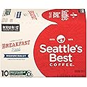 Seattle’s Best Coffee K-Cup Pods, Breakfast Blend, Medium Roast Smooth-Roasted Ground Coffee, 10 CT K- Cups/Box (Pack of 1 Box)
