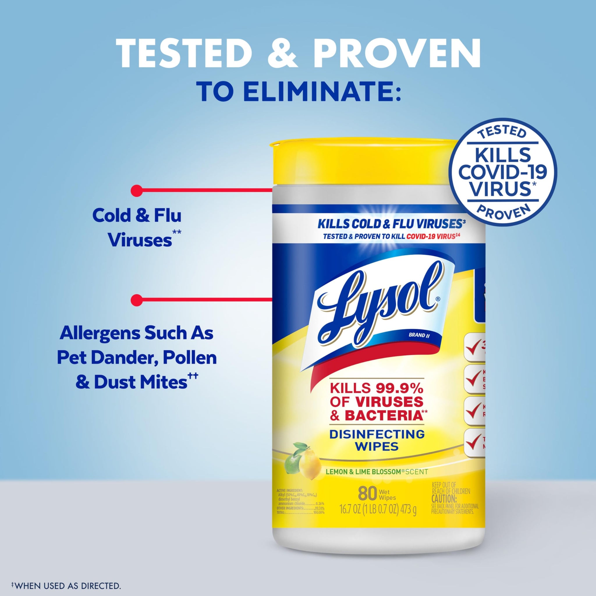 Lysol Disinfecting Wipes Bundle, Home Apartment Dorm Room Essentials and Cleaning Supplies, All Purpose Cleaner, Multi-surface Cleaning Wipes