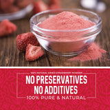 Herbaila Freeze Dried Strawberry Powder 1lb, No Sugar Added - Pure All Natural Strawberry Powder for Baking, Freeze Dried Strawberries Powder