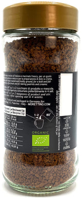 Morettino Intenso Sicilian Organic Instant Coffee, Arabica, Italian Roasted from Sicily, 3.53 oz (100g)