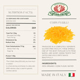 Rustichella d'Abruzzo Organic Corn Fusilli - Gluten-Free Pasta, 250g, Made with Organic Corn Flour, Perfect for Hot & Cold Dishes, Non-GMO, Artisan