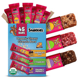 Snakkidz Organic Chewy Granola Bars for Kids, Allergen-Free, Nut-Free, Gluten-Free, Low Sugar Snack Bars Made with Avocado Oil, Individually Wrapped