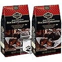 Private Selection Dark Chocolate Candy Sea Salt Caramels, 7.5 oz (2 Pack) Bundle with Ballard Products Pocket Bag