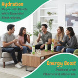 VISVITA Aloe Vera Juice with Real Pulp, Variety Pack | Digestive Health, Hydration & Energy Boost | No Artificial Colors, 16.9 oz, Original (5), Mango