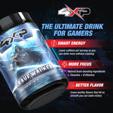 4XP Gravewalker White Gummy Gaming Energy Drink Mix| Low-Caffeine Nootropic Powder with B Vitamins & White Gummy Flavor for Gamers | 50-Serving