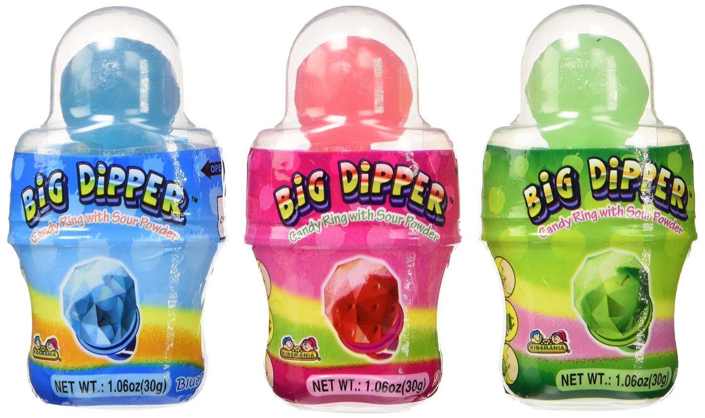 Big Dipper Candy Ring With Sour Powder 12 Count