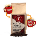 Lola Savannah Butter Toffee Whole Bean Caffeinated Coffee, 2lb