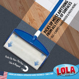 LOLA Rola Sticky Mop Refills, Giant Adhesive Roller, Traps Dirt, Dust & Hair, 30 Sheets, Pet Hair Remover, Floor & Carpet Cleaner, 1 Pack
