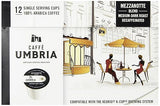 Caffe Umbria Single Serving Coffee Cups, Mezzanotte Decaf Blend, 12 Count