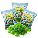 4E's Novelty 30 Packs St. Patricks Day Lucky Farts Shamrock Gummies - 30 Individually Wrapped Bags (5 Pieces Each) Green Gummy Funny St Patricks Day