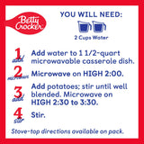 Betty Crocker Roasted Garlic Mashed Potatoes, Made with Real Potatoes, 4 oz
