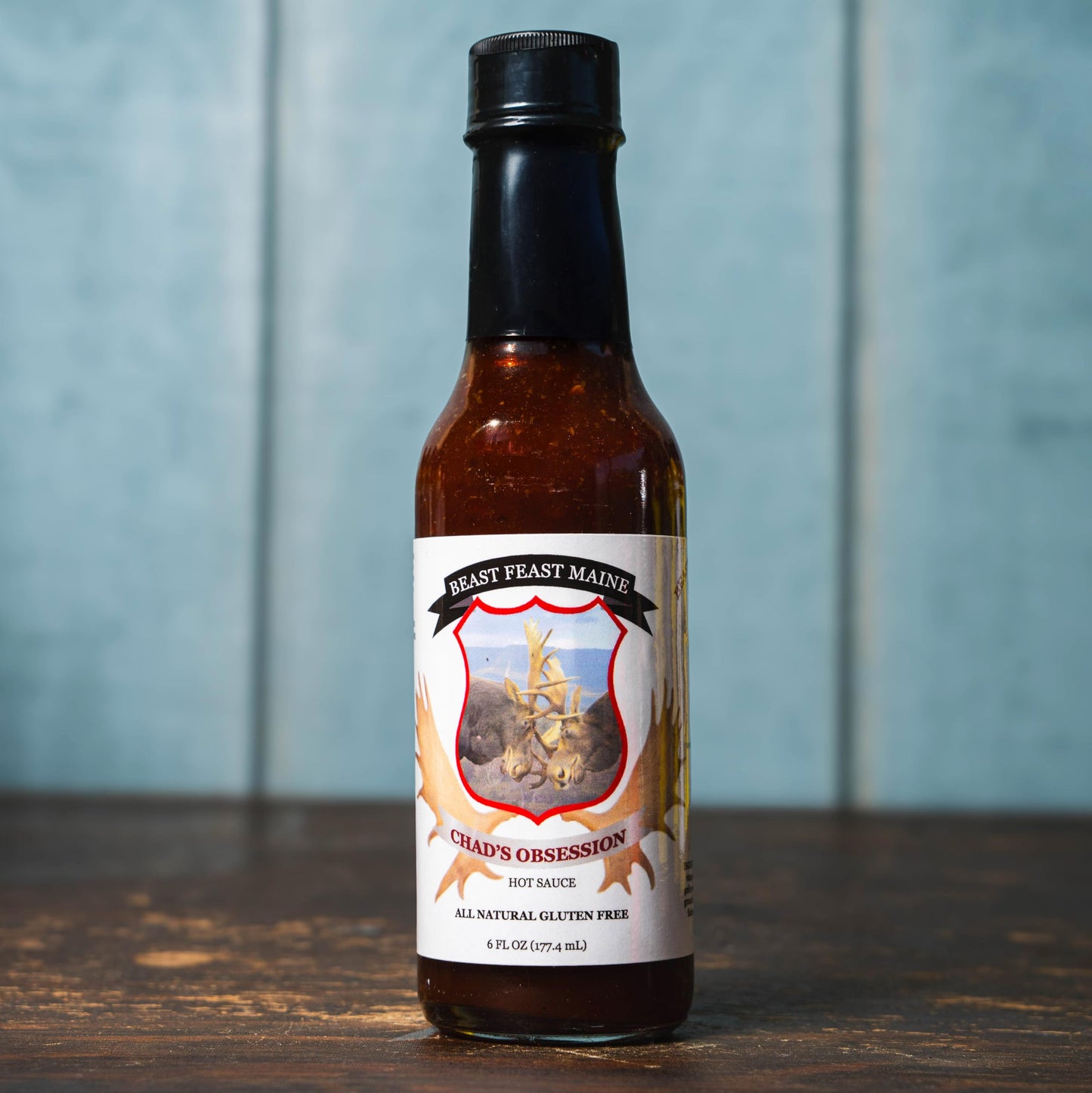 Beast Feast Maine Chad's Obsession Hot Sauce, Organic Blue Agave, 6 FL. OZ., Habanero & Chipotle Blend, Not Too Sweet with Just Right Heat