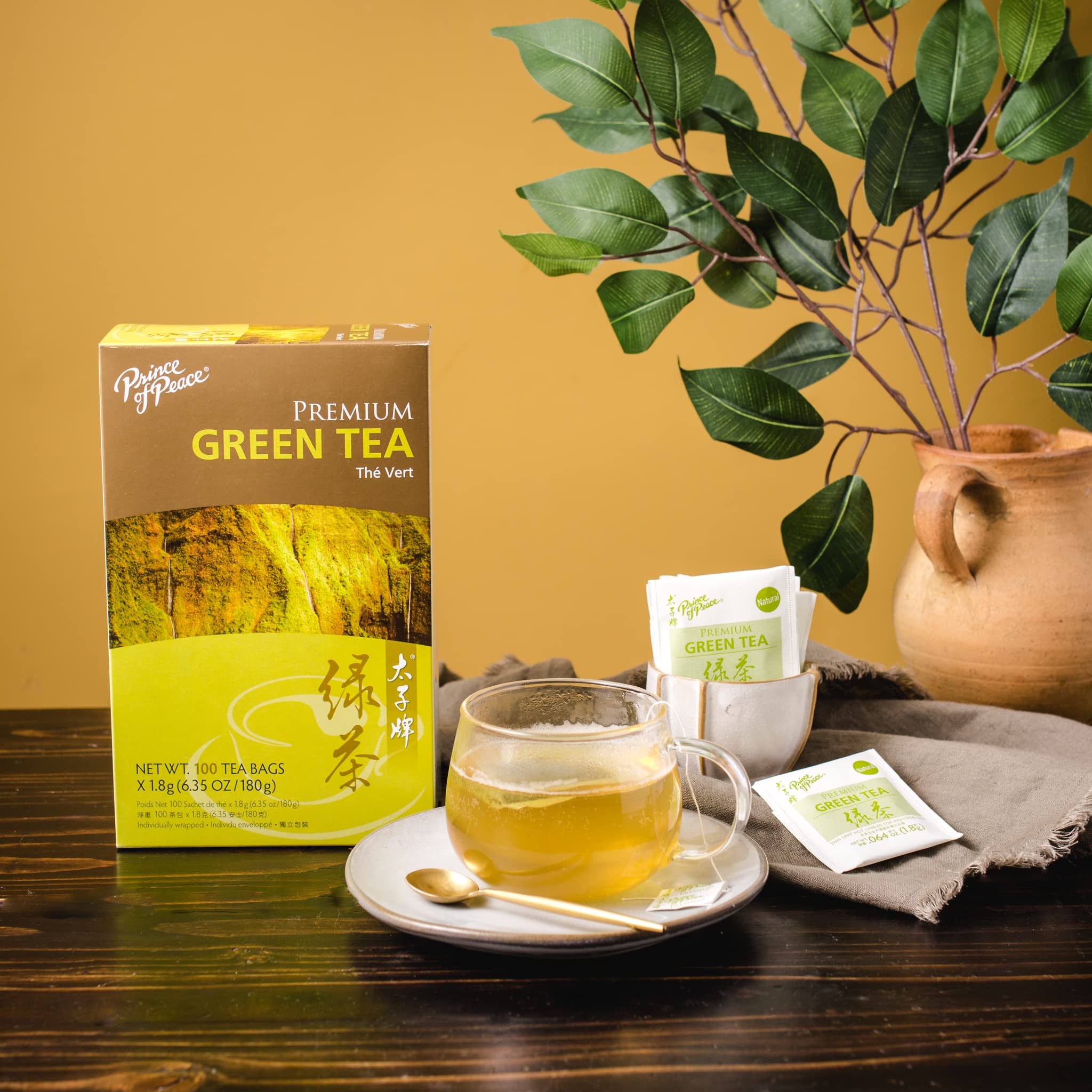 Prince of Peace Premium Green Tea, 100 Tea Bags - Premium Green Tea Bags - Prince of Peace - Green Tea Bags - Green Tea - Prince of Peace Green Tea