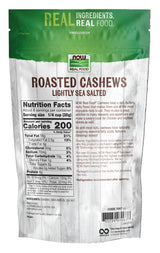 NOW Natural Foods, Cashews, Roasted and Salted, Rich Buttery Flavor, Source of Protein and Healthy Fatty Acids, Certified Non-GMO, 10-Ounce (Packaging