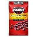 Jack Link's Beef Tender Bites, Teriyaki, Half Pounder Bag - Flavorful Meat Protein Snacks for Lunches, 10g of Protein and 70 Calories per Serving