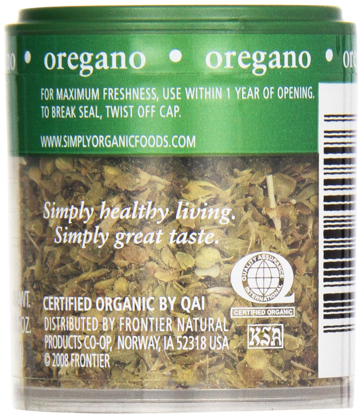 SIMPLY ORGANIC MINI OREGANO LEAF ORG 0.07OZ