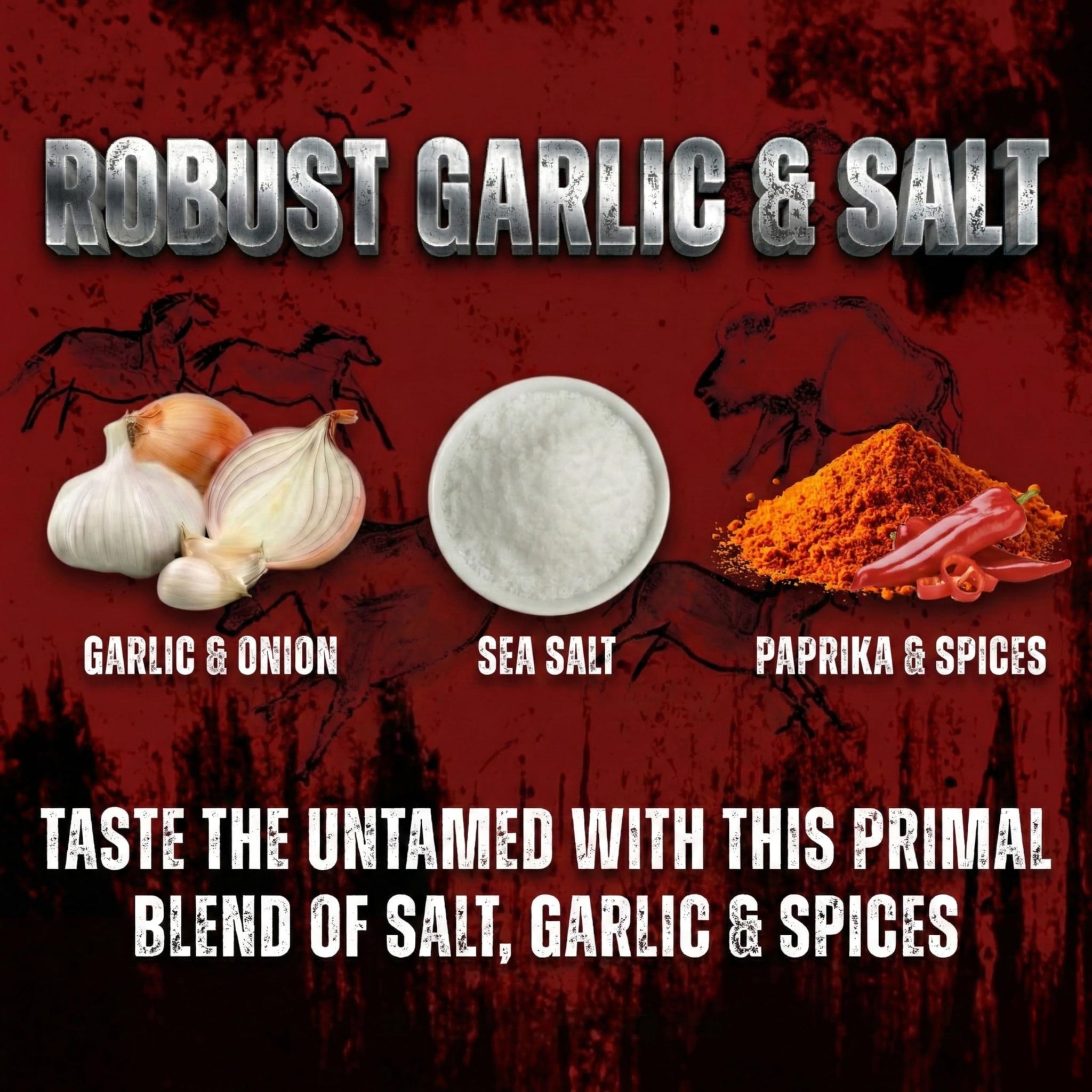 Bearded Butchers Bold Blend, 64 oz Bulk Bag - Primal Salt, Garlic & Spice Blend for Steaks, Burgers, Roasts, Game Meats, Fries - No MSG, Gluten-Free