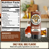 Kosmos Q Maple Bourbon BBQ Glaze, Sweet & Sticky BBQ Sauce for Ribs, Chicken, Pork, or Brisket, Competition-Ready Barbecue Glaze with Real Maple Syrup