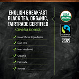 Frontier Co-op English Breakfast Black Tea, 1-Pound Bulk, Full, Robust, Malty Flavor, Kosher, Organic, Non ETO