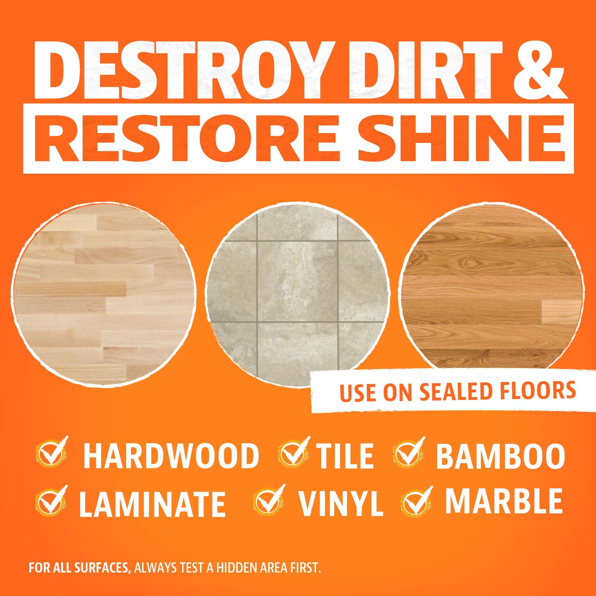 ANGRY ORANGE Hardwood Floor Cleaner - No-Rinse, Pet-Safe, Residue Free Multi-surface Cleaning Solution for Pet Urine, Grime & Everyday Dirt - Made in