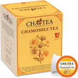 Cha4Tea 36-Count Pure Chamomile Herbal Tea Pods Compatible with Keurig Brewers - Bedtime/Sleep-Well/Nightly Calm/Relaxing Tea