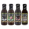 Croix Valley Sauce & Marinade Variety Pack - 4 Pack (12 oz Glass Bottles) - Steak Sauce, Worcestershire, Garlic Herb & Spicy BBQ Marinade