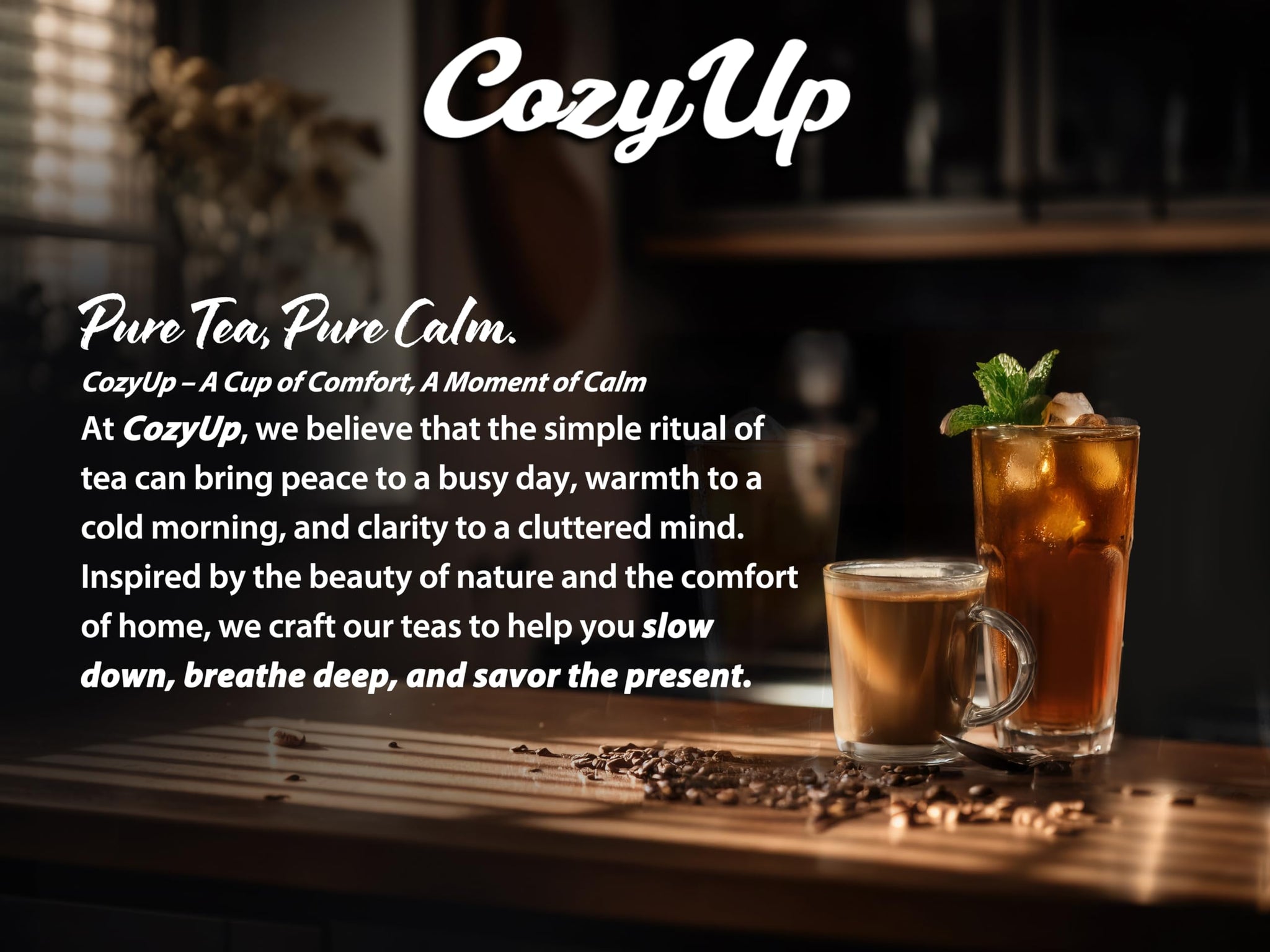 Cozy Up Peach Black Tea K-Cup Pods, 36-Count, Compatible with Keurig Brewers