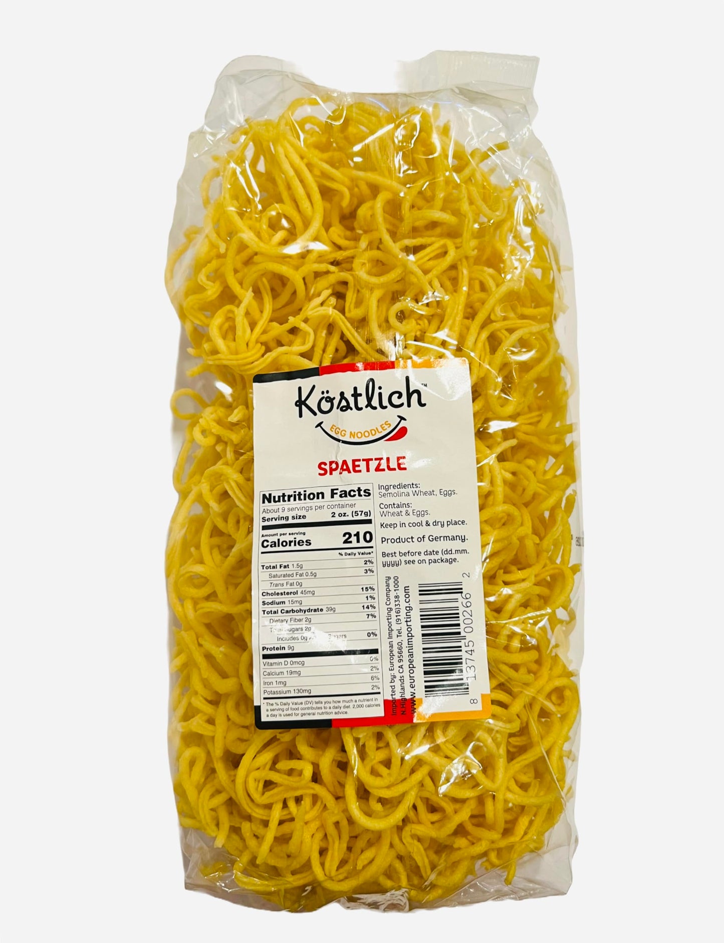Kostlich Egg Noodles Spaetzle 500g, Pack of 1