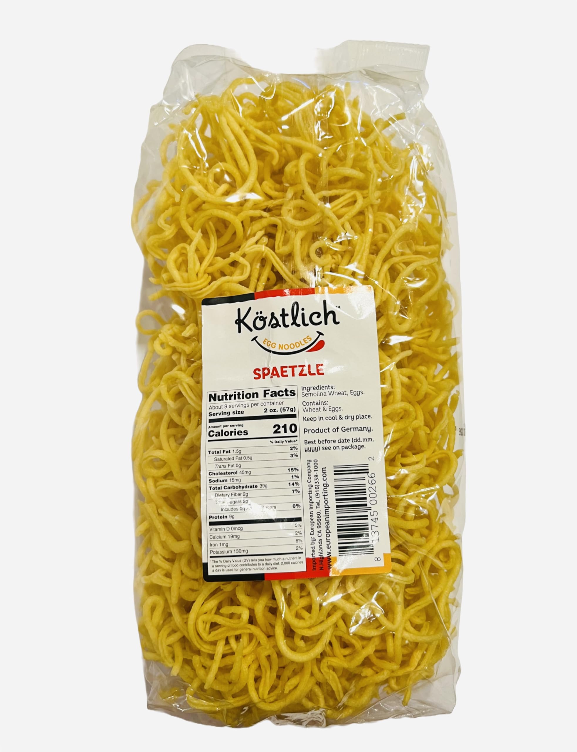 Kostlich Egg Noodles Spaetzle 500g, Pack of 1