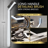 Grout Cleaning Brushes Set (3 Pcs) Deep Cleaner Multi-Purpose Stiff Bristle Brush, Cleaning Toothbrush for Cleaning Corners, Spaces, Tile, Shower