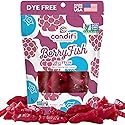 Candifi Dye Free Candy (8 oz) - BerryFish Gummy Fish Candy - Non GMO - Berry Flavored Swedish Style Fish Gummies Made with Only Natural Colors