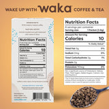 Waka Premium Instant Coffee Sachets - 100% Arabica Freeze Dried Beans - For Hot or Iced Coffee (8 Count, Medium Roast)